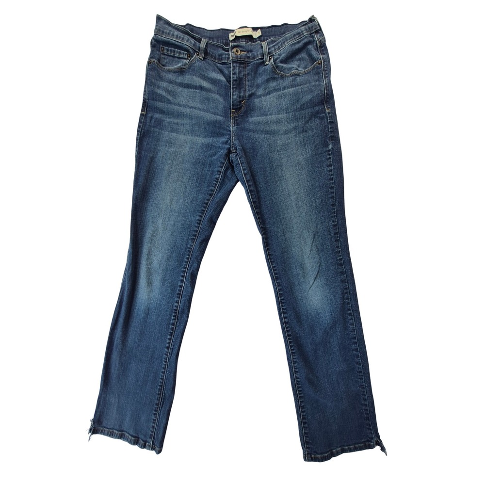 Levis 505 Straight Leg Jeans Womens 8M Medium Wash Blue Mid Rise 15505-0112